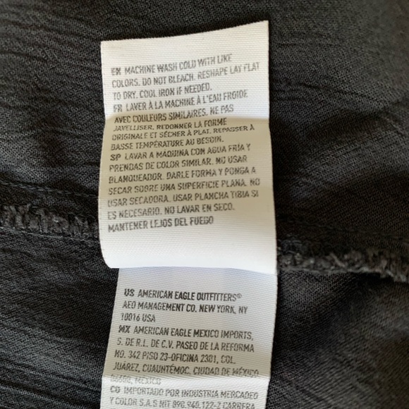 SOLD American Eagle Outfitters grey embroidered boho bell sleeve blouse. Size XS - Picture 10 of 10